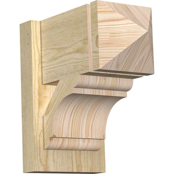 Ekena Millwork Olympic Arts & Crafts Rough Sawn Outlooker, Douglas Fir, 8"W x 14"D x 14"H OUT08X14X14OLY03RDF - main